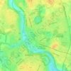 Mapa topográfico Roachpond, altitud, relieve
