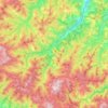 Mapa topográfico Marradi, altitud, relieve
