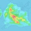 Mapa topográfico East Bucas Island, altitud, relieve