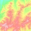 Mapa topográfico Samai Sum, altitud, relieve