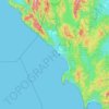 Mapa topográfico Juradó, altitud, relieve