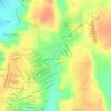 Mapa topográfico Árvores Verdes, altitud, relieve