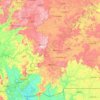 Mapa topográfico Région de Mamou, altitud, relieve