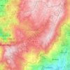 Mapa topográfico Borbela e Lamas de Olo, altitud, relieve
