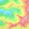 Mapa topográfico Naturschutzgebiet Valsertal, altitud, relieve