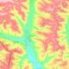 Mapa topográfico Маньковское сельское поселение, altitud, relieve