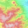 Mapa topográfico Peñas Blancas, altitud, relieve