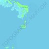 Mapa topográfico East Caicos, altitud, relieve