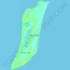 Mapa topográfico West Caicos, altitud, relieve