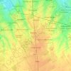 Mapa topográfico Partido de Almirante Brown, altitud, relieve