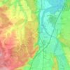 Mapa topográfico 88319, altitud, relieve