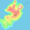 Mapa topográfico Brady Island, altitud, relieve