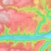 Mapa topográfico 56829, altitud, relieve