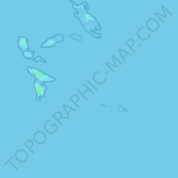 Mapa topográfico Farne-Inseln, altitud, relieve
