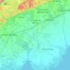 Mapa topográfico Consolación del Sur, altitud, relieve