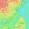 Mapa topográfico Севастьяновское сельское поселение, altitud, relieve