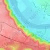 Mapa topográfico La Bouille, altitud, relieve