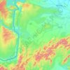 Mapa topográfico Veldurthi, altitud, relieve