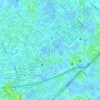 Mapa topográfico Hor Al Anz, altitud, relieve