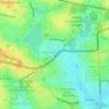 Mapa topográfico 560008, altitud, relieve