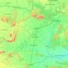 Mapa topográfico Bargarh, altitud, relieve