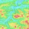 Mapa topográfico Rabenstein an der Pielach, altitud, relieve