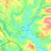 Mapa topográfico Gimonde, altitud, relieve