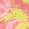 Mapa topográfico Lake Superior, altitud, relieve