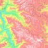 Mapa topográfico Huacrachuco, altitud, relieve