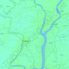 Mapa topográfico Pirojpur Sadar Subdistrict, altitud, relieve