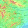 Mapa topográfico Nayagarh, altitud, relieve
