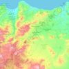 Mapa topográfico Provinz Driuch, altitud, relieve