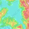 Mapa topográfico Lake Ainslie, altitud, relieve