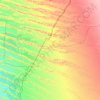 Mapa topográfico Al Qou', altitud, relieve