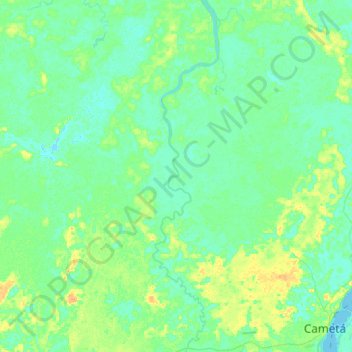 Mapa topográfico Torres do Cupijó, altitud, relieve