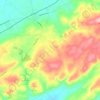 Mapa topográfico Rockland Township, altitud, relieve