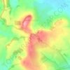 Mapa topográfico Bratton Seymour, altitud, relieve
