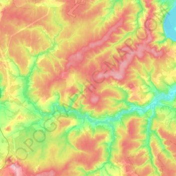 Mapa topográfico Сыра, altitud, relieve