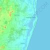 Mapa topográfico Tiruporur, altitud, relieve