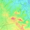 Mapa topográfico Diez de Octubre, altitud, relieve