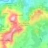 Mapa topográfico Santa-Reparata-di-Balagna, altitud, relieve