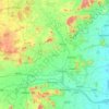 Mapa topográfico Katpadi, altitud, relieve