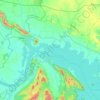 Mapa topográfico Rengali, altitud, relieve