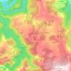 Mapa topográfico Río Barba, altitud, relieve