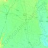 Mapa topográfico Palwal, altitud, relieve