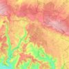 Mapa topográfico 61290, altitud, relieve