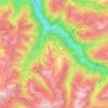 Mapa topográfico Sankt Gallenkirch, altitud, relieve