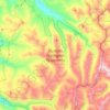 Mapa topográfico Hunter–Fryingpan Wilderness Area, altitud, relieve