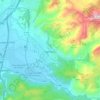 Mapa topográfico Gémenos, altitud, relieve