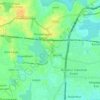 Mapa topográfico Zone 7 Ambattur, altitud, relieve